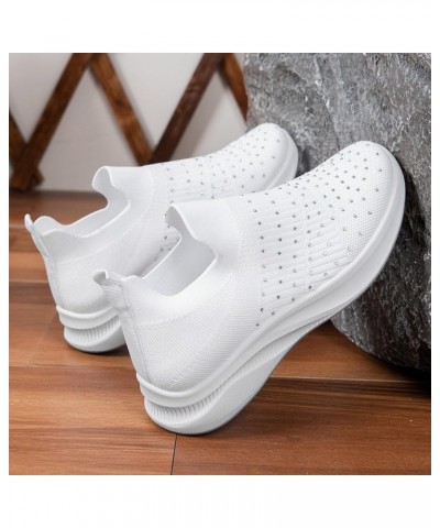 Women's Slip On Canvas Sneaker Soft Work Shoes Vintage Walking Canvas Slip on Shoes Running Shoes Tennis Shoes White $15.97 F...