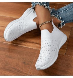 Women's Slip On Canvas Sneaker Soft Work Shoes Vintage Walking Canvas Slip on Shoes Running Shoes Tennis Shoes White $15.97 F...