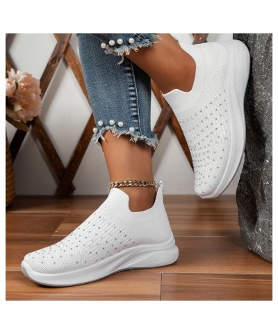 Women's Slip On Canvas Sneaker Soft Work Shoes Vintage Walking Canvas Slip on Shoes Running Shoes Tennis Shoes White $15.97 F...