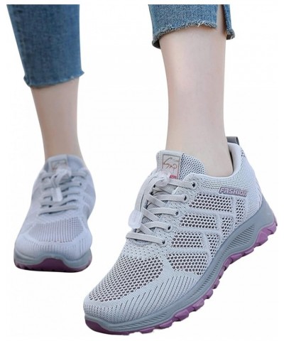 Women's Walking Shoes Lightweight Running Shoes Women Sneakers Ennis Workout Walking Gym Lightweight Athletic Shoes Grey $16....