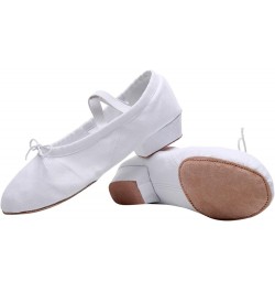 Women's Canvas Dance Shoes Soft Soled Training Shoes Ballet Shoes Sandals Dance Casual Leather Shoes for Women White $13.46 A...