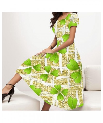 Woman Casual Women's Spring and Summer Fashionable Temperament Elegant Green Themed Sweater Mini Dresses for Women Ag $15.27 ...