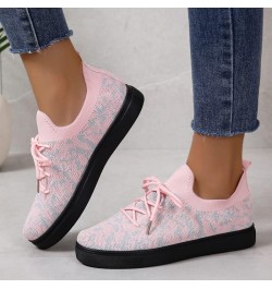 Women's Orthopedic Knit Walking Shoes,Casual Shoes Flat Mesh Fly Woven Breathable Pattern Shallow Mouth Lazy Loafers Beige $3...