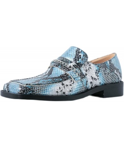 TIFGHK Thick Heel Serpentine British Outer wear Thick Bottom Square Head Flat Mules 33 Heise $37.94 Mules & Clogs