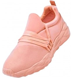 Cute Fashion Canvas Women Breathable Pure Color Sneakers Leisure Sports Shoes, 5.5, Black Pink $12.23 Fashion Sneakers