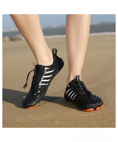 Women Summer Water Shoes Men and Women Quick Drying Shoes Hiking Swimming Diving Shoes Tracing Shoes Elastic Lace Up Stripes ...