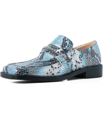 TIFGHK Thick Heel Serpentine British Outer wear Thick Bottom Square Head Flat Mules 41 Lanse $37.94 Mules & Clogs