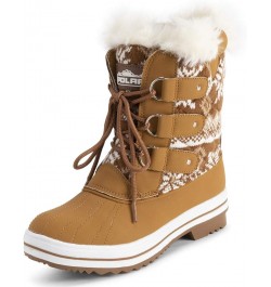 Products Womens Snow Boot Quilted Short Winter Snow Rain Warm Waterproof Boots Tan Cardy $26.99 Outdoor Shoes