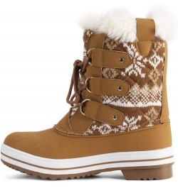 Products Womens Snow Boot Quilted Short Winter Snow Rain Warm Waterproof Boots Tan Cardy $26.99 Outdoor Shoes