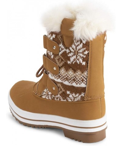 Products Womens Snow Boot Quilted Short Winter Snow Rain Warm Waterproof Boots Tan Cardy $26.99 Outdoor Shoes