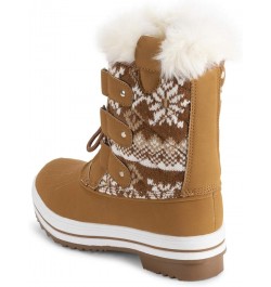 Products Womens Snow Boot Quilted Short Winter Snow Rain Warm Waterproof Boots Tan Cardy $26.99 Outdoor Shoes