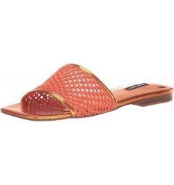 Womens Mends Flat Sandal Orange 800 $19.95 Sandals