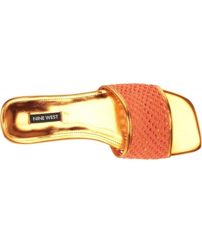 Womens Mends Flat Sandal Orange 800 $19.95 Sandals