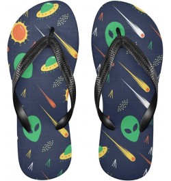 Alien Ufo Star Wars Womens Flip Flops Summer Beach Sandals Casual Thong Slippers Comfortable Shower Slippers Non Slip Water S...