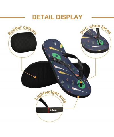 Alien Ufo Star Wars Womens Flip Flops Summer Beach Sandals Casual Thong Slippers Comfortable Shower Slippers Non Slip Water S...