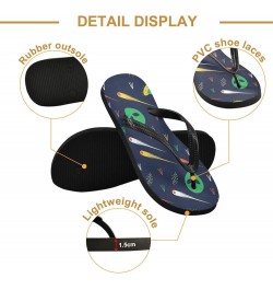 Alien Ufo Star Wars Womens Flip Flops Summer Beach Sandals Casual Thong Slippers Comfortable Shower Slippers Non Slip Water S...