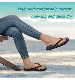 Alien Ufo Star Wars Womens Flip Flops Summer Beach Sandals Casual Thong Slippers Comfortable Shower Slippers Non Slip Water S...