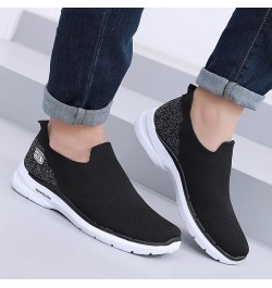 Casual Sneakers for Men Soft Sole Trainers Slip On Sneakers Cycling Shoes for Men 1-black $22.10 Athletic Shoes