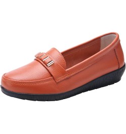 Women's Casual Cloth Shoes Casual Shoes for Walking Casual Flat Shoes Canvas Slip On Comfortable Driving Shoes Orange $15.63 ...