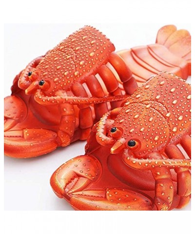 Lobster Slippers Summer Funny Animal Flip Flops Kids Cute Beach Shoes Women Soft Creative Shower Sandals Men Casual Waterproo...