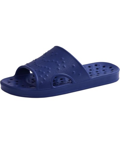 Shower Shoes for Women with Arch Support Quick Drying Pool Slides Lightweight Beach Sandals with Drain Holes Navy $10.91 Sandals