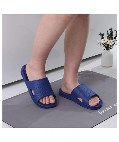 Shower Shoes for Women with Arch Support Quick Drying Pool Slides Lightweight Beach Sandals with Drain Holes Navy $10.91 Sandals