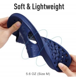 Shower Shoes for Women with Arch Support Quick Drying Pool Slides Lightweight Beach Sandals with Drain Holes Navy $10.91 Sandals