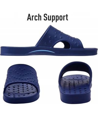 Shower Shoes for Women with Arch Support Quick Drying Pool Slides Lightweight Beach Sandals with Drain Holes Navy $10.91 Sandals