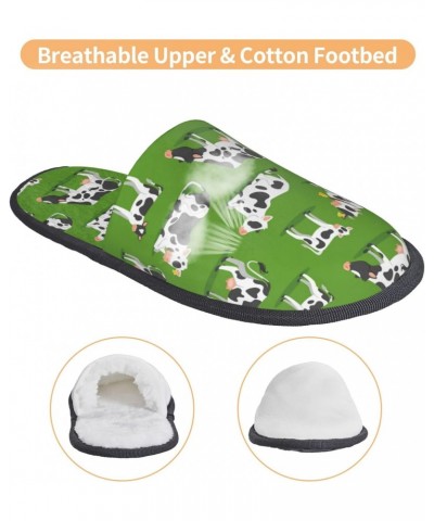 Cows With Calfs Green Print Women'S Cozy Life No Slip Slippers Accessory-Medium $10.80 Slippers