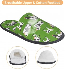 Cows With Calfs Green Print Women'S Cozy Life No Slip Slippers Accessory-Medium $10.80 Slippers