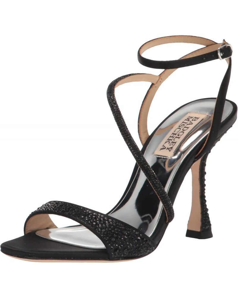 Women's Sally Heeled Sandal Black $38.91 Sandals