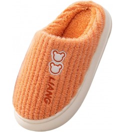 Women's House Slippers Comfort Sweater Knit Memory Foam Slippers Anti-Slip Sole Op2-orange $12.53 Slippers