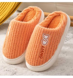 Women's House Slippers Comfort Sweater Knit Memory Foam Slippers Anti-Slip Sole Op2-orange $12.53 Slippers