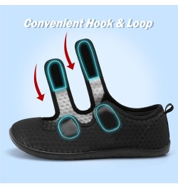 Womens Mens Slippers Lightweight Walking Shoes Adjustable Wide Diabetic Slippers Non-Slip Sneakers Sandals Mesh Black $15.59 ...