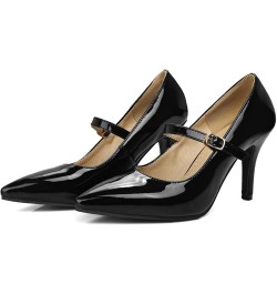 Sexy Back Strap Pointed Toe Pumps with Stilettos for Women Black $18.31 Pumps