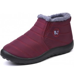 Winter new cotton shoes men and women couple snow boots fleece-lined thick，purple，11 $23.60 Outdoor Shoes