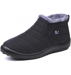 Winter new cotton shoes men and women couple snow boots fleece-lined thick，purple，11 $23.60 Outdoor Shoes