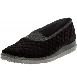 Women's Waltz Slipper Black Velour $21.82 Slippers