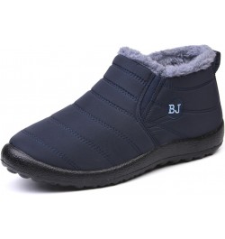 Winter new cotton shoes men and women couple snow boots fleece-lined thick，purple，11 $23.60 Outdoor Shoes