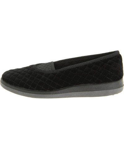 Women's Waltz Slipper Black Velour $21.82 Slippers