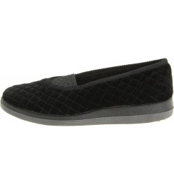 Women's Waltz Slipper Black Velour $21.82 Slippers