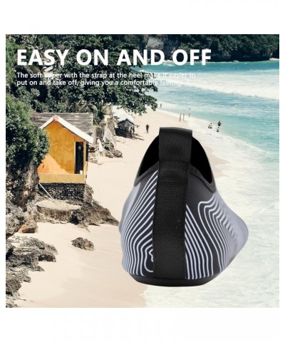 Water Shoes for Women Men Swim Barefoot Quick-Dry Adult Aqua Socks Non Slip Yoga Shoes Beach Accessories White Lines $6.95 At...