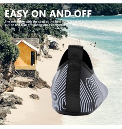 Water Shoes for Women Men Swim Barefoot Quick-Dry Adult Aqua Socks Non Slip Yoga Shoes Beach Accessories White Lines $6.95 At...