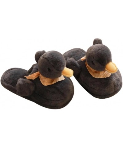 Cute Duck Fuzzy Slippers for Women Men Soft Plush Non Slip Warm Winter Faux Fur Animal Cozy Indoor Home Slippers Fluffy House...