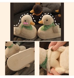 Cute Duck Fuzzy Slippers for Women Men Soft Plush Non Slip Warm Winter Faux Fur Animal Cozy Indoor Home Slippers Fluffy House...