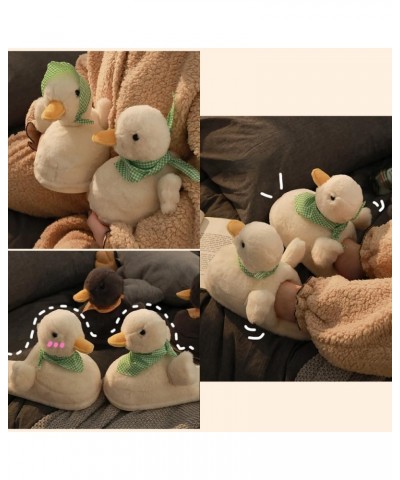 Cute Duck Fuzzy Slippers for Women Men Soft Plush Non Slip Warm Winter Faux Fur Animal Cozy Indoor Home Slippers Fluffy House...