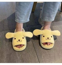 Cute Women's Fuzzy Slippers with Moving Ear,Kawaii Warm Indoor Slippers Christmas Slippers Gifts Yellow, Spring and Summer $1...