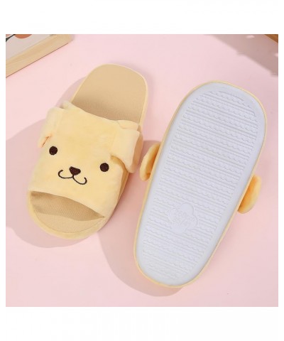 Cute Women's Fuzzy Slippers with Moving Ear,Kawaii Warm Indoor Slippers Christmas Slippers Gifts Yellow, Spring and Summer $1...