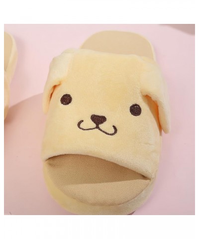 Cute Women's Fuzzy Slippers with Moving Ear,Kawaii Warm Indoor Slippers Christmas Slippers Gifts Yellow, Spring and Summer $1...