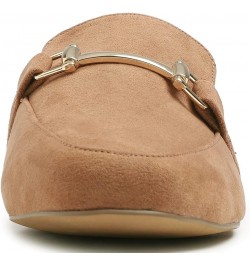 Women's Fashion Trim Deco Loafer Slippers Bar Trim Camel Faux Suede $17.94 Loafers & Slip-Ons